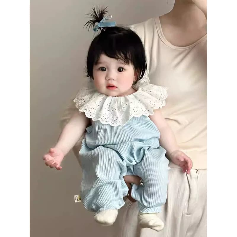 Baby Girl Summer Thin Clothes Newborn Stylish Sleeveless Romper Short Crawling Suit One-Year-Old Children Bodysuit