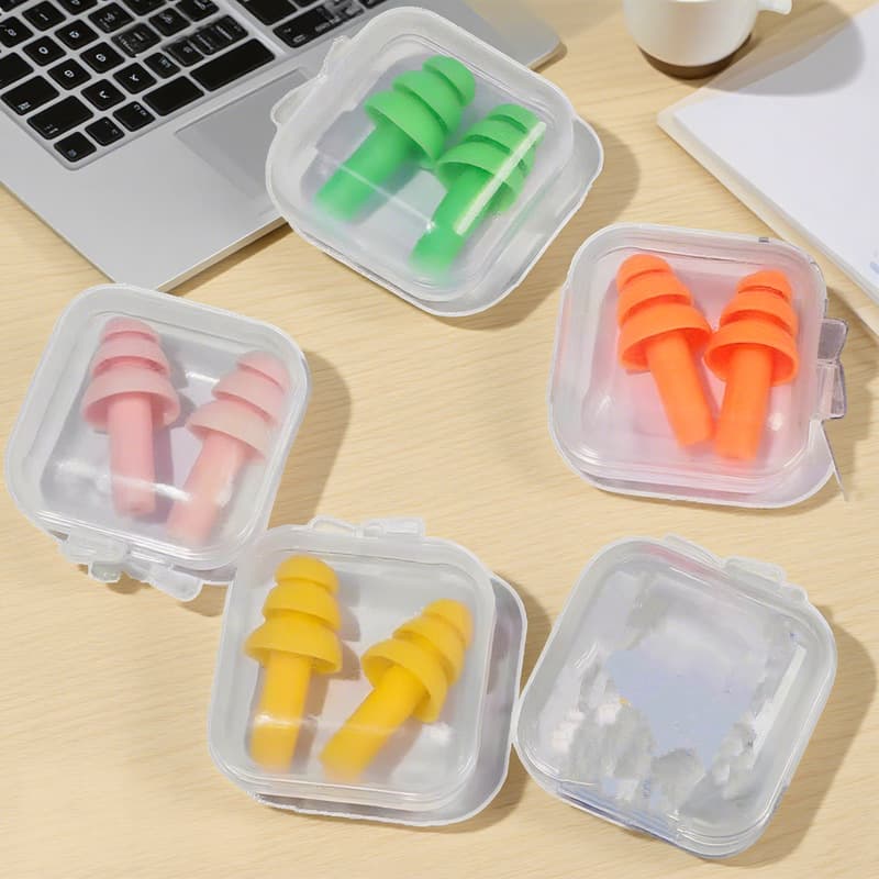 Distribution anti-noise earplugs Christmas tree earplugs sleep study work silicone waterproof earplugs soundproof earplugs
