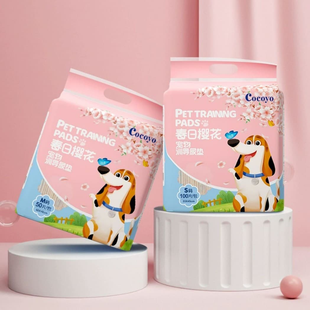 Cocoyo Spring Cherry Blossom Best-Selling Dog Urine Pad Cat Urine Pad Pet Absorbent Diaper Sanitary Pad