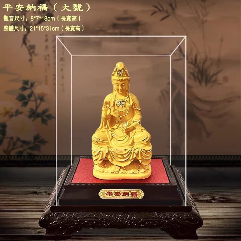 Rongsha Jinnan Five Guanyin Bodhisattva ornaments Guanyin Pudu clustered Buddha statues temple religious supplies ornaments