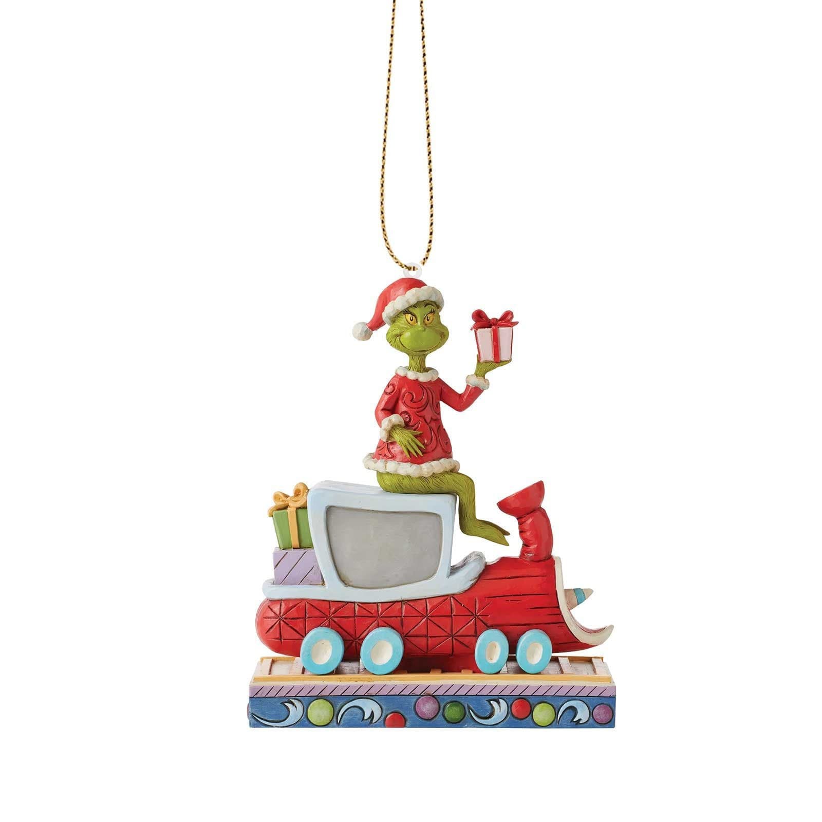 Cross-border new product: cartoon acrylic flat car hanging ornament, Christmas tree hanging ornament, home decorative item.