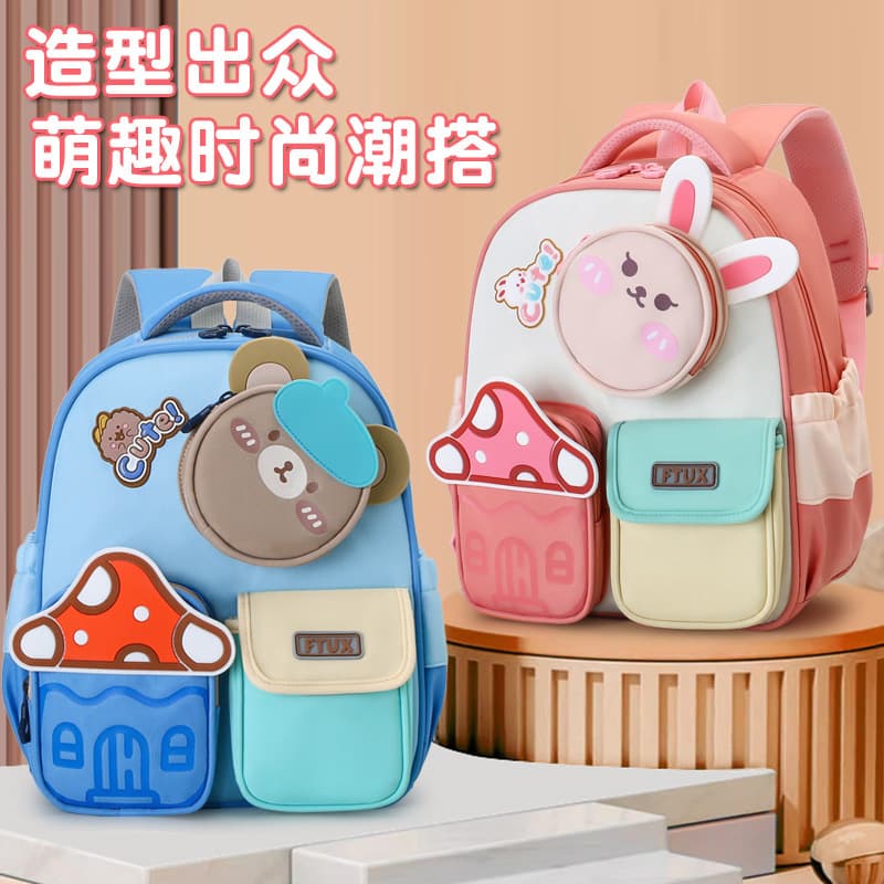 2026 New Animal Cartoon Children's Schoolbag 3-6 Years Old Large Capacity Lightweight and Burden-Reducing Children's Backpack Wholesale