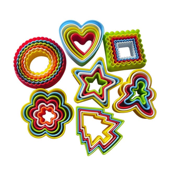 Factory Stock Plastic Cake Mold Multi-Piece Cookie Cutter Set Round Cookie Cutter Baking Tools