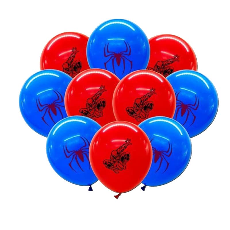 Spider-Man Theme Party Decorations Avengers Spider-Man Latex Balloons Hero Balloon Set
