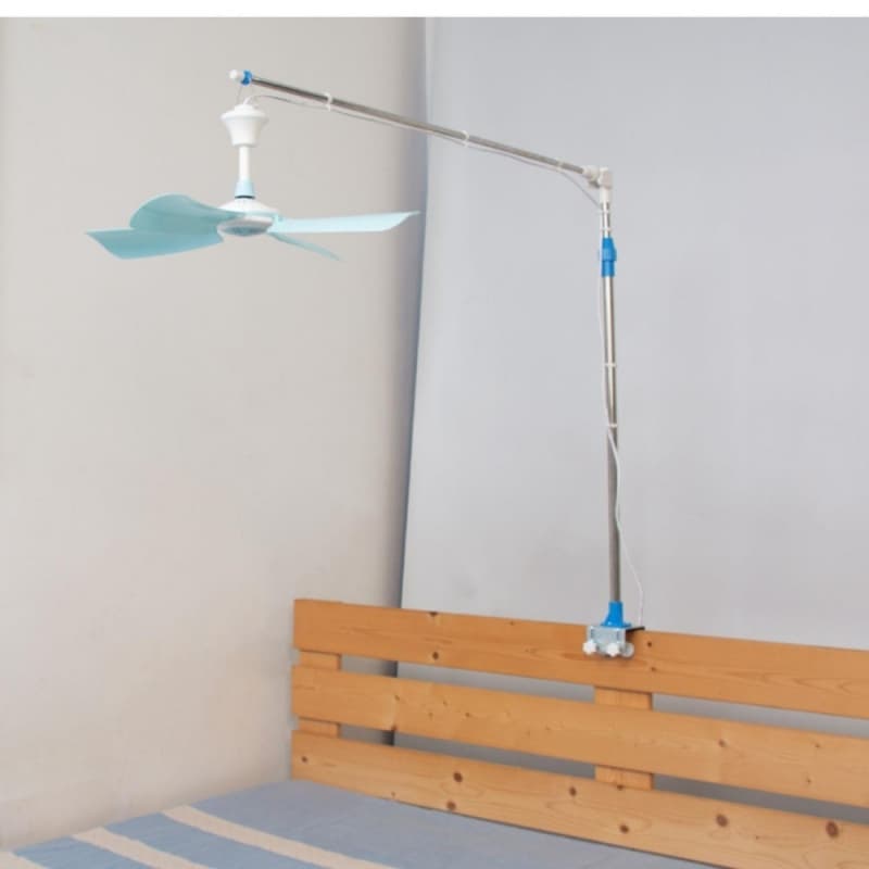 Small Fan Bracket for Bed Head, Reinforced Stainless Steel Mosquito Net Pole Telescopic Crossbar, Foreign Trade