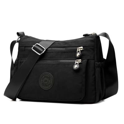Women's Floral Bag for Middle-aged and Elderly, 2021 New Style Versatile Ladies' Shoulder Crossbody Bag, Waterproof Oxford Canvas Bag