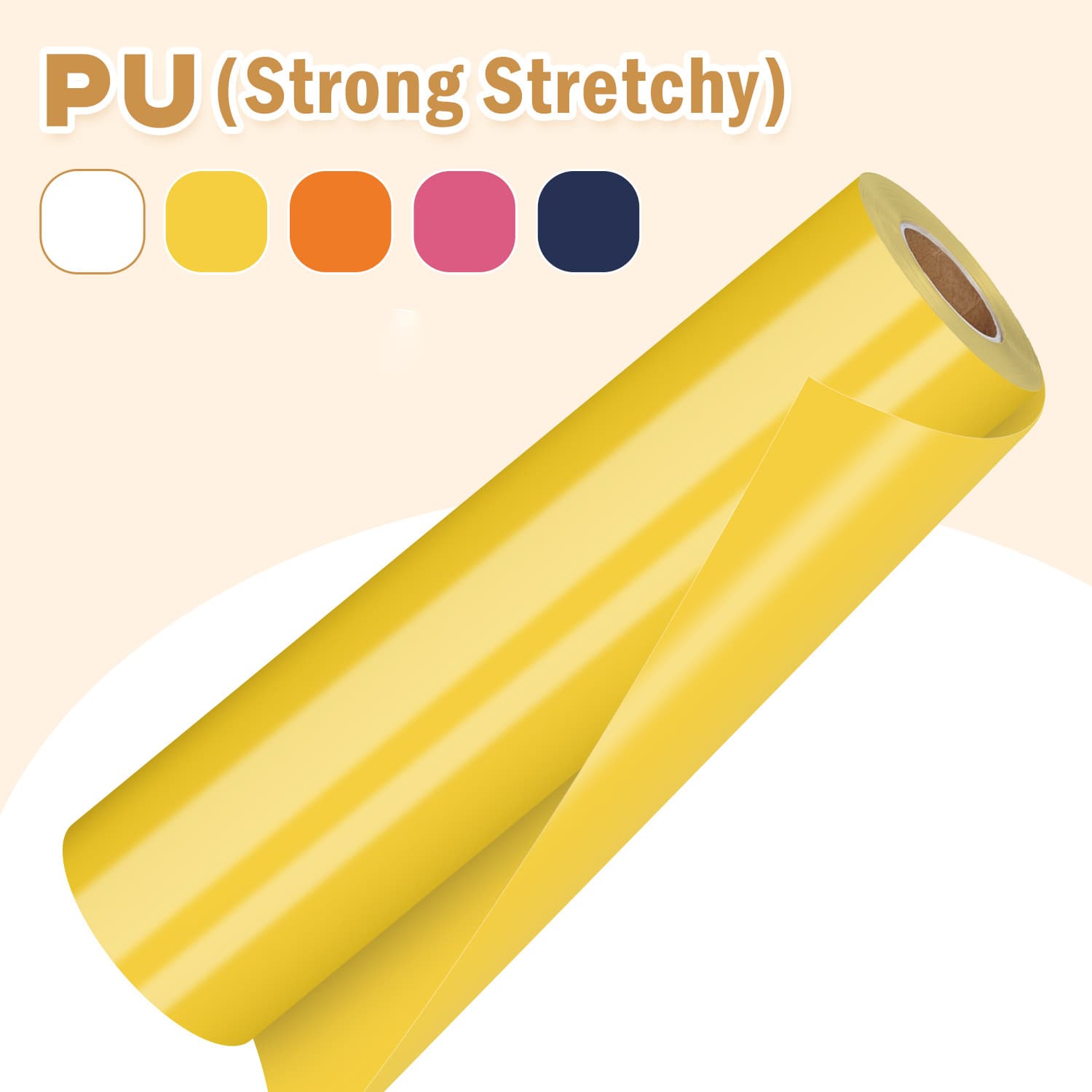 10 Sheets Matte PU Material HTV Vinyl Roll - 12" x 12" for All Cutting Machines