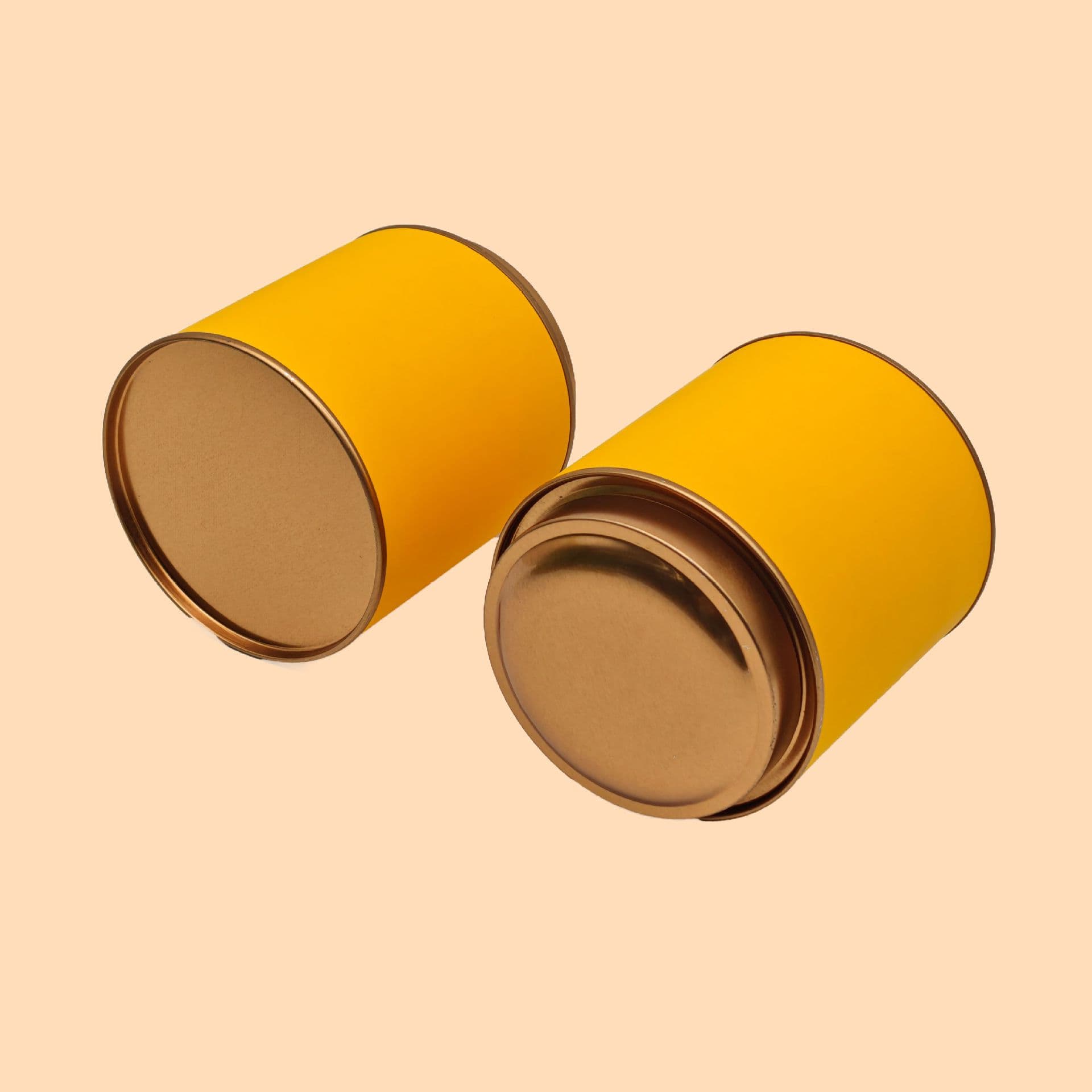 Jinyuan Tea Packaging Loose Tea Universal Sealed Can, Solid Color Minimalist Touch Small Tea Can, Household Jar Premium Tea