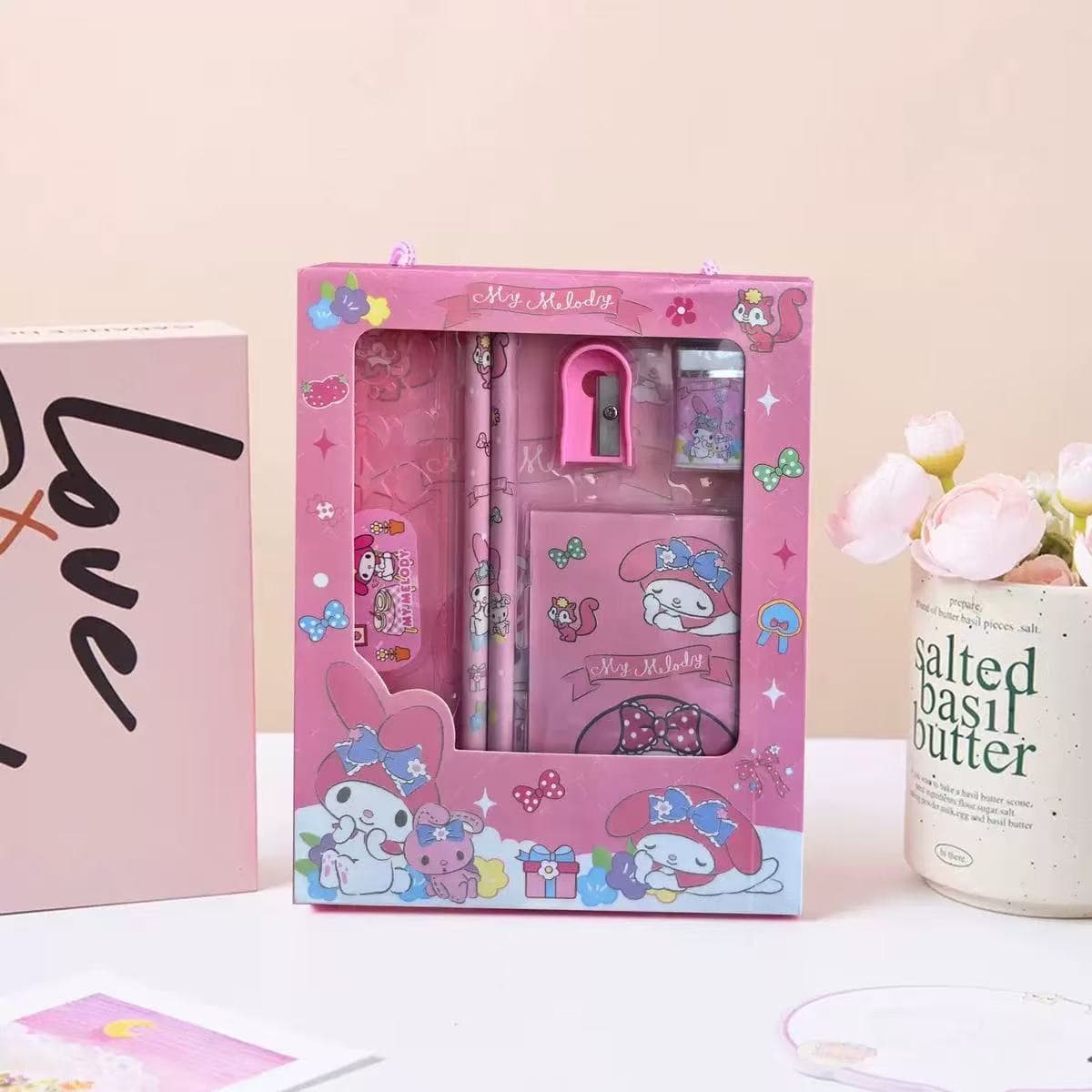 Christmas Children's Stationery Set Cartoon Six-Piece Graduation Gift Elementary School Student Prize Pencil Set Wholesale