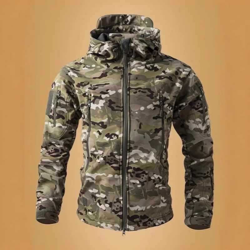 Cross-border size professional-grade tactical military python pattern jacket jacket men's soft shell jacket tactical warm plus velvet waterproof