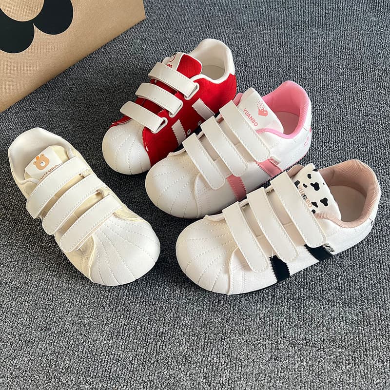 Red Shell Head Cartoon Sneakers Women 2025 New Summer Shoes Velcro Fashion Flat Shoes German Training Shoes