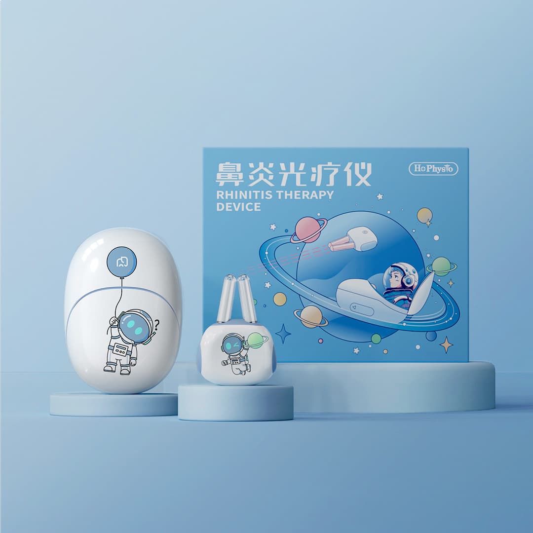 Haoming He Portable Wireless Laser Rhinitis Phototherapy Device for Allergic Rhinitis and Sinusitis in Adolescents