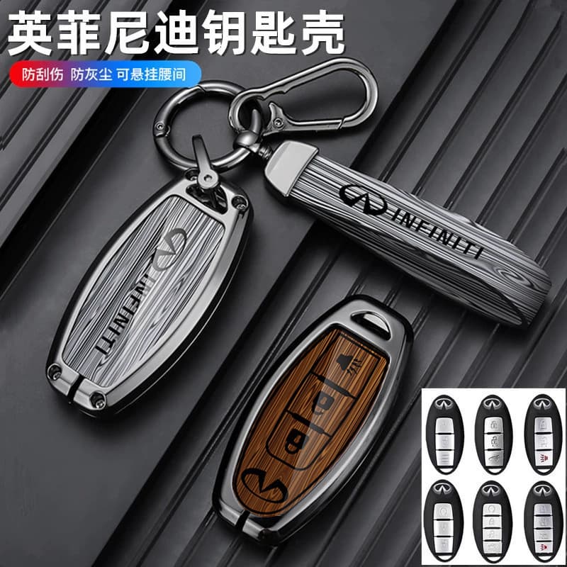 For Infiniti Q50L Key Case Cover QX50 QX60 Q70 Q60 Car Modification Kit G25 G37 Buckle