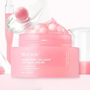 Cross-border Cream Full English Dual-Color Niacinamide TXA Capsule Cream PDRN Collagen Niacinamide Capsule Cream