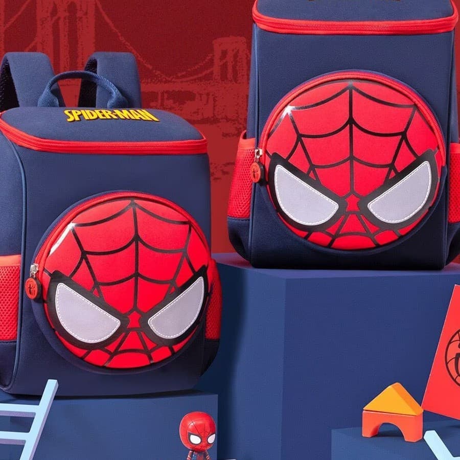 Marvel Spider-Man Kids Backpack, Cute Boys Ages 3-6, Kindergarten Backpack for Preschool and Elementary