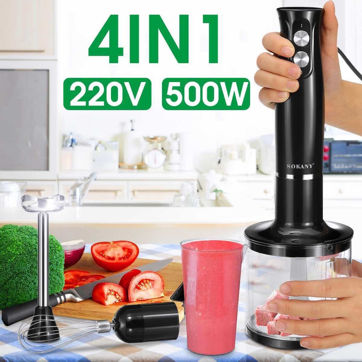 Multifunctional Hand Blender for Home Use, Baby Food Maker, 4-in-1 Handheld Egg Beater Wholesale for Export