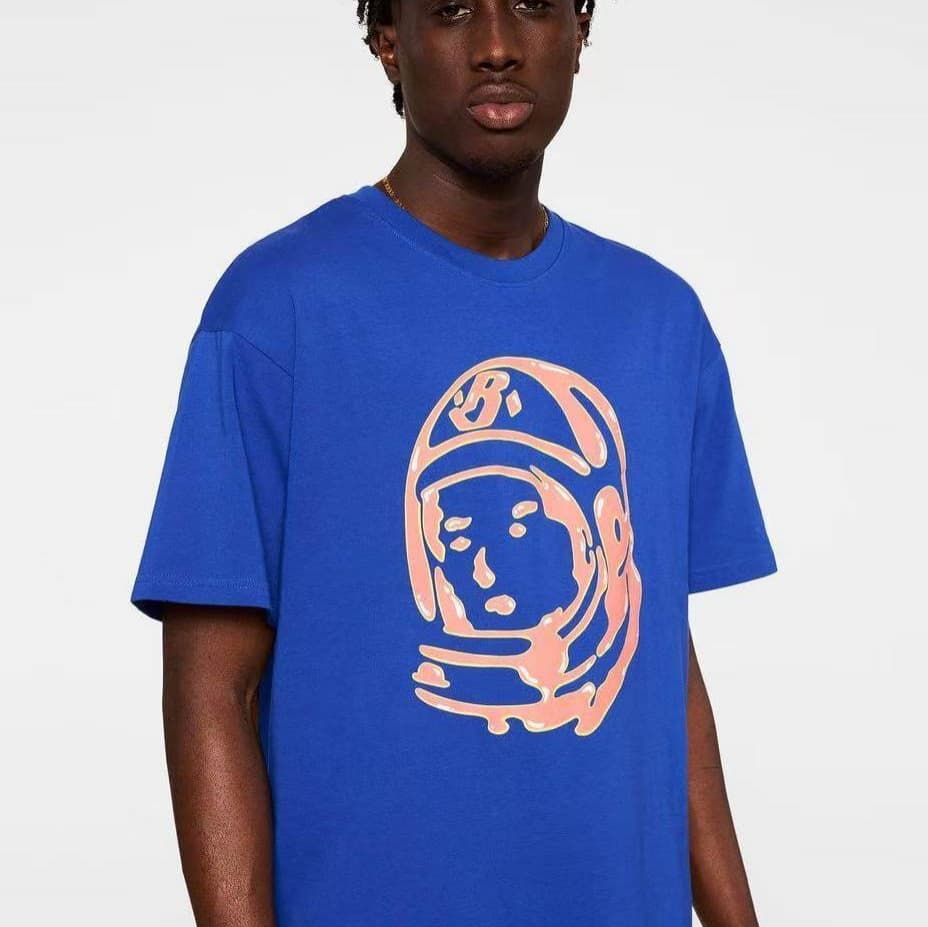 Billionaire Boys Club Space Helmet Graffiti Short Sleeve BBC Loose Round Neck Unisex Couple T-Shirt