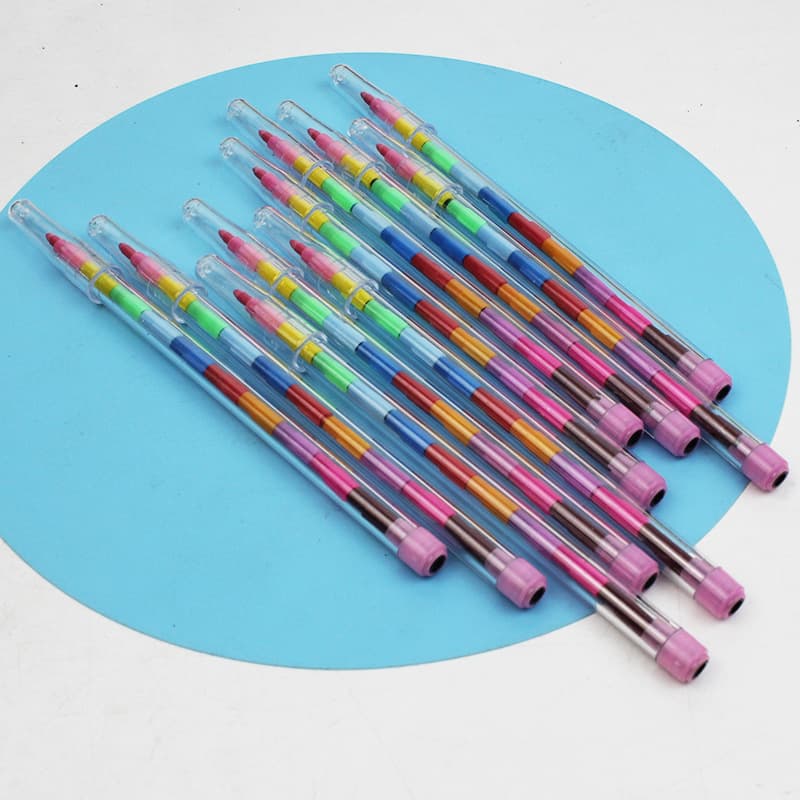 Creative Building Blocks Coloring Pencils Colors Oil Pastel Sticks Colorful Student Stationery Office Culture Painting Brushes