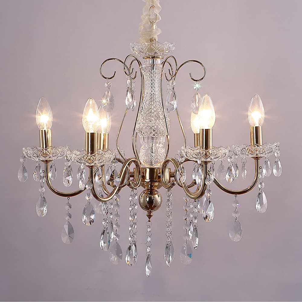 New Crystal Chandelier Modern Minimalist Living Room Dining Bedroom Kitchen Bathroom Study Creative American Style Lighting Wholesale