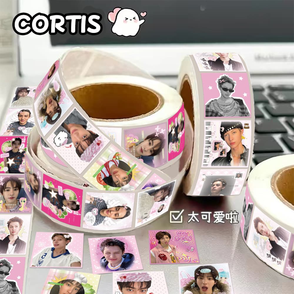 CORTIS boy group star roll stickers Zhao Yufan An Ganhao supports pink sweet stars star chasing handbook stickers