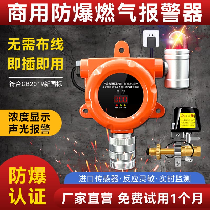 Yeke Restaurant Gas Alarm, Commercial Catering Gas LPG Propane Industrial Combustible Gas Detector