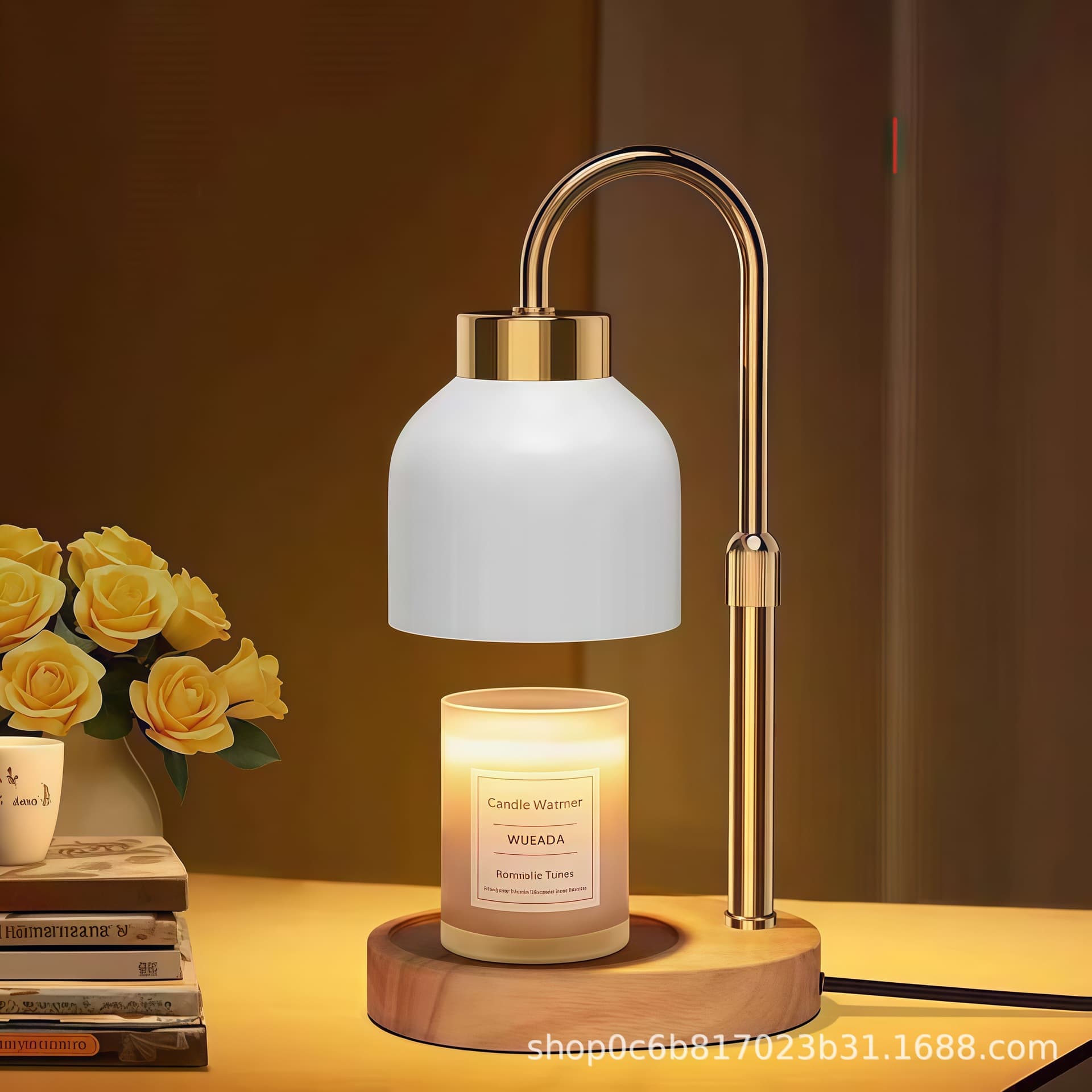 Amazon Aroma Wax Warmer Lamp, Candle Warmer Lamp, Desk Lamp, Minimalist Creative Flameless Adjustable Table Lamp for Bedroom