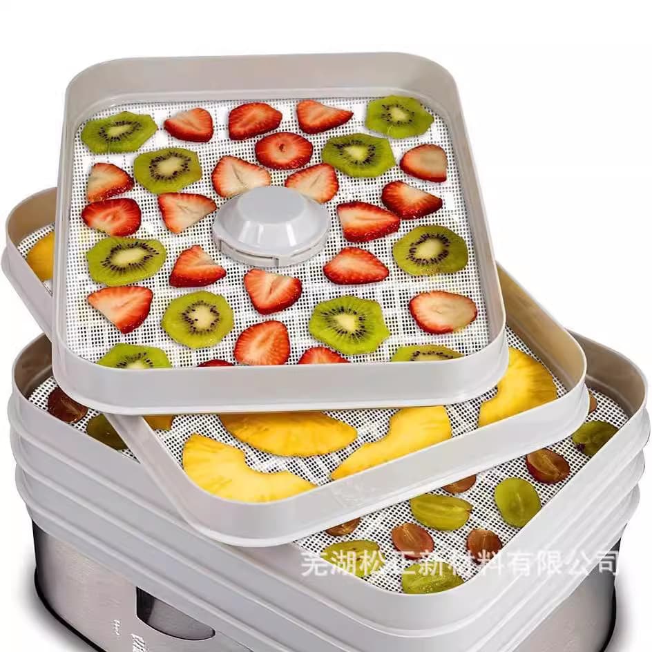 High-Temperature Resistant Silicone Mesh Non-Stick Dehydration Mat for Preserved Fruits Food Drying, Fruit and Vegetable Dehydration, Candy Drying