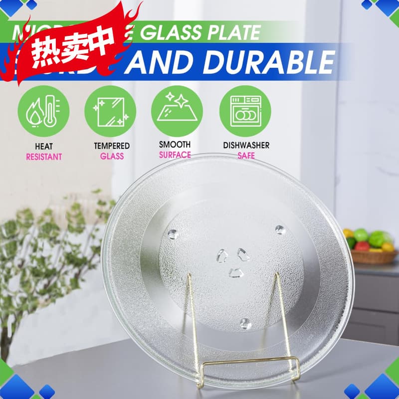Original Dismantled 14 1/8 Inch Microwave Glass Turntable Plate, Replacement, Fully Inspected