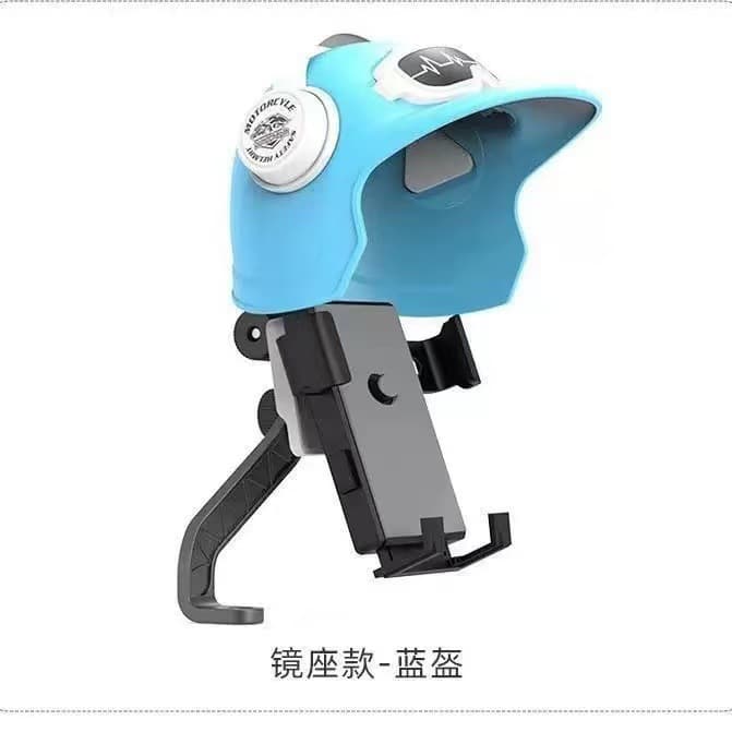 Cross-border Small Helmet Delivery Rider Motorcycle Electric Bike Phone Mount Bicycle Waterproof Sunshade Phone Holder