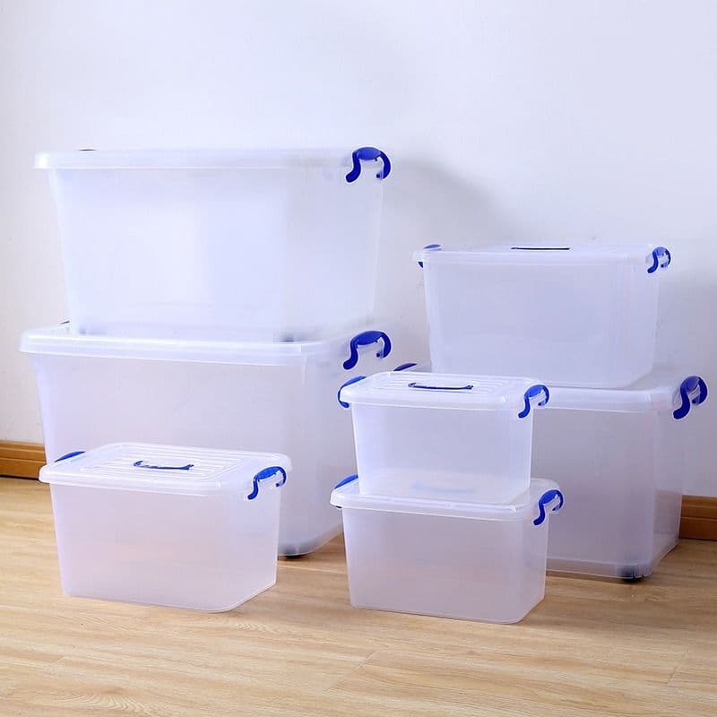 Thickened Plastic Storage Box Extra Large and Small Sizes for Clothes and Toys Organizing Container Car and Home Use