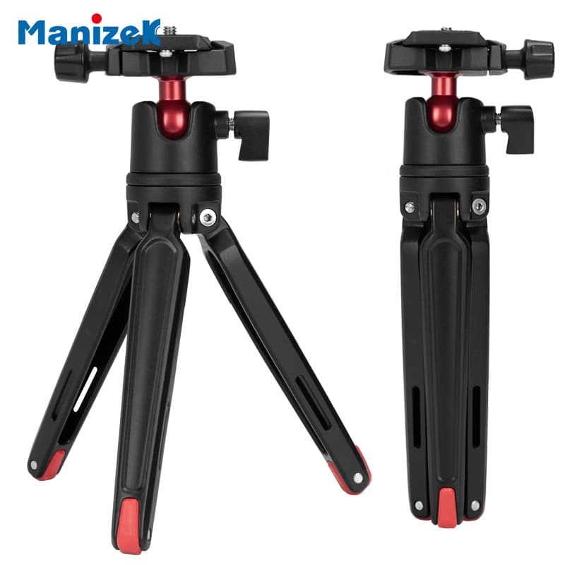 Manjiker 194 Mini Tripod for Cameras, Portable Gimbal, Mobile Phone Shooting Stand, Tripod Made of Aluminum Alloy
