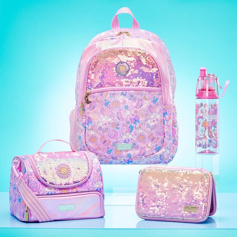 Australian smiggle backpack girls large capacity lightweight primary school backpack school bag back-to-school gift set