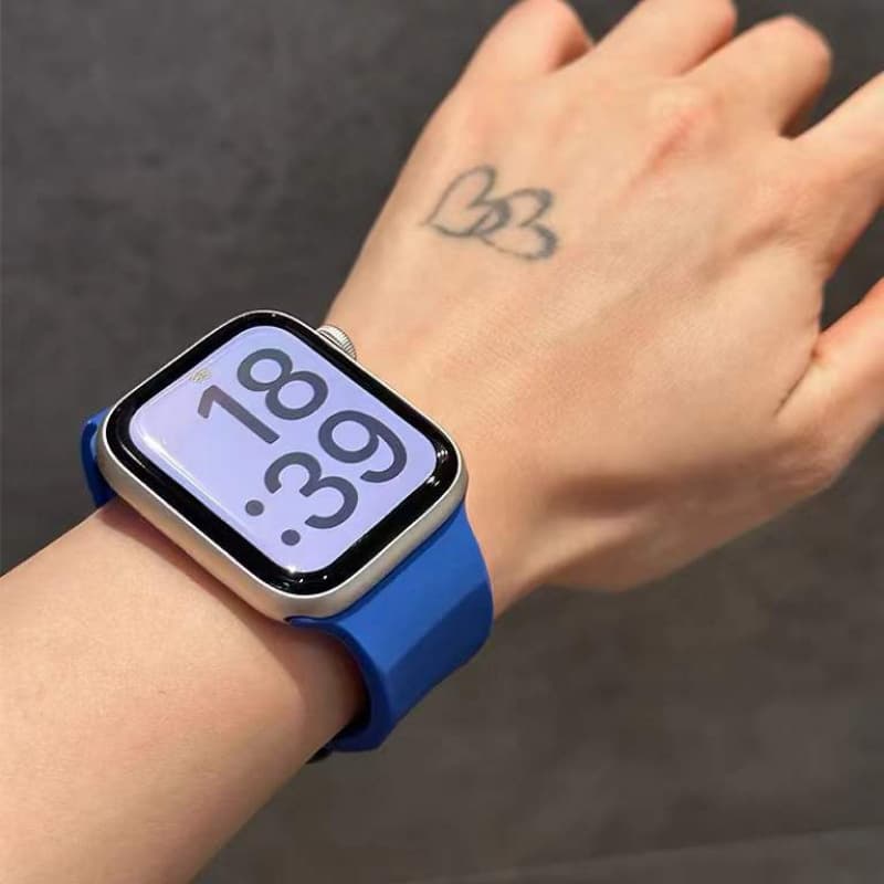 Compatible with iWatch 9 Band Ultra Apple Watch 8 SE S10 Band Wave Sports Silicone
