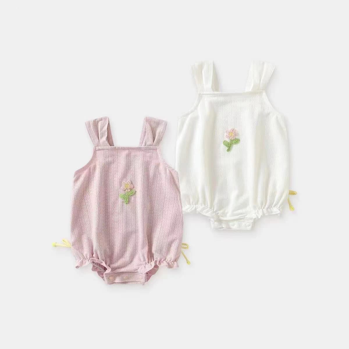 Infant and toddler clothes, summer thin sling bag butt clothes, baby girl's one-piece bag butt clothes for full moon, super cute summer outing clothes