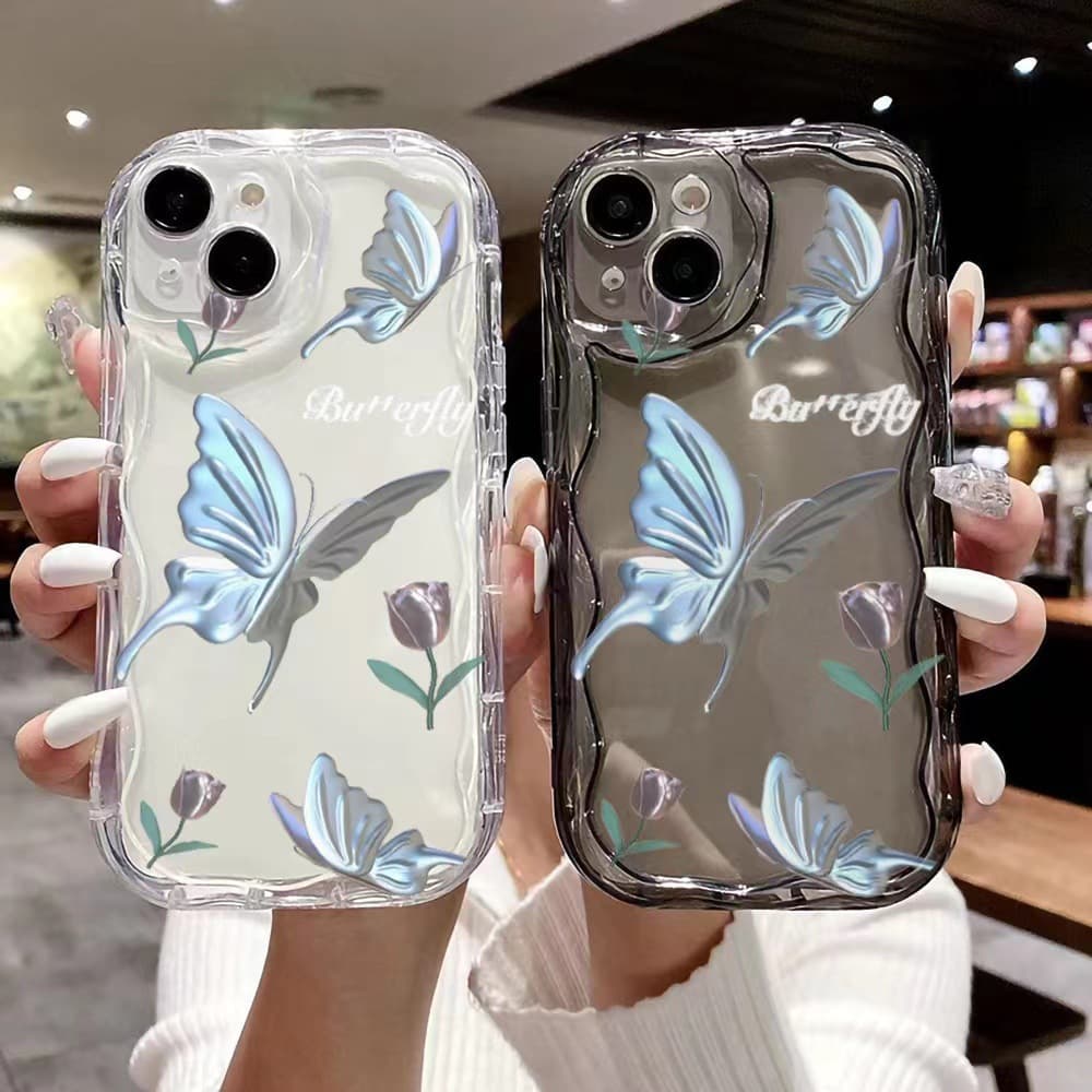 Cool Butterfly Case for Apple 15 Cross-border 17 Pro Max iPhone 16 Pro Girl 14 Full Coverage 13