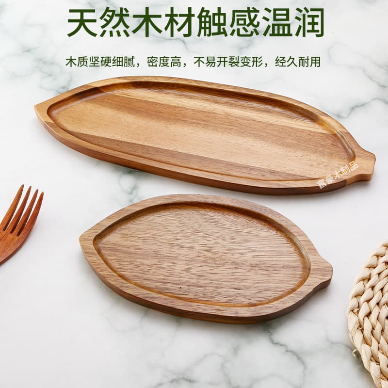✅ Acacia Wood Tea Tray, Home Coffee Shop Tray, Rectangular Cup Tray, Wooden Plate for Fruits, Cakes, and Desserts
