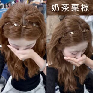 Milk Tea Chestnut Brown Hair Dye for Men and Women, Plant-Based Authentic Pure At-Home Hair Color, Natural Non-Irritating Foam
