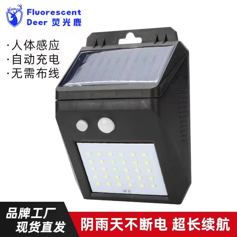 Solar Landscape Wall Lights LED Charging Human Body Induction Outdoor Garden Lighting Separate LED Solar Powered Wall Lamps