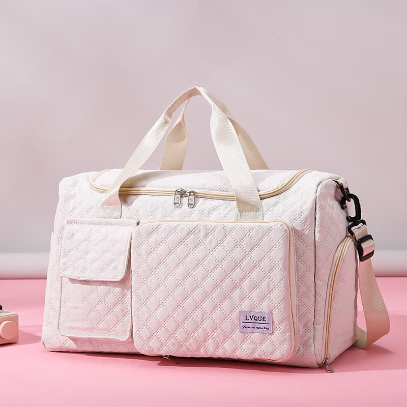 Foldable Large Capacity Handheld Travel Bag for Long and Short Trips, Casual Lightweight Oxford Cloth Travel Bag, Wet and Dry Separation Gym Bag