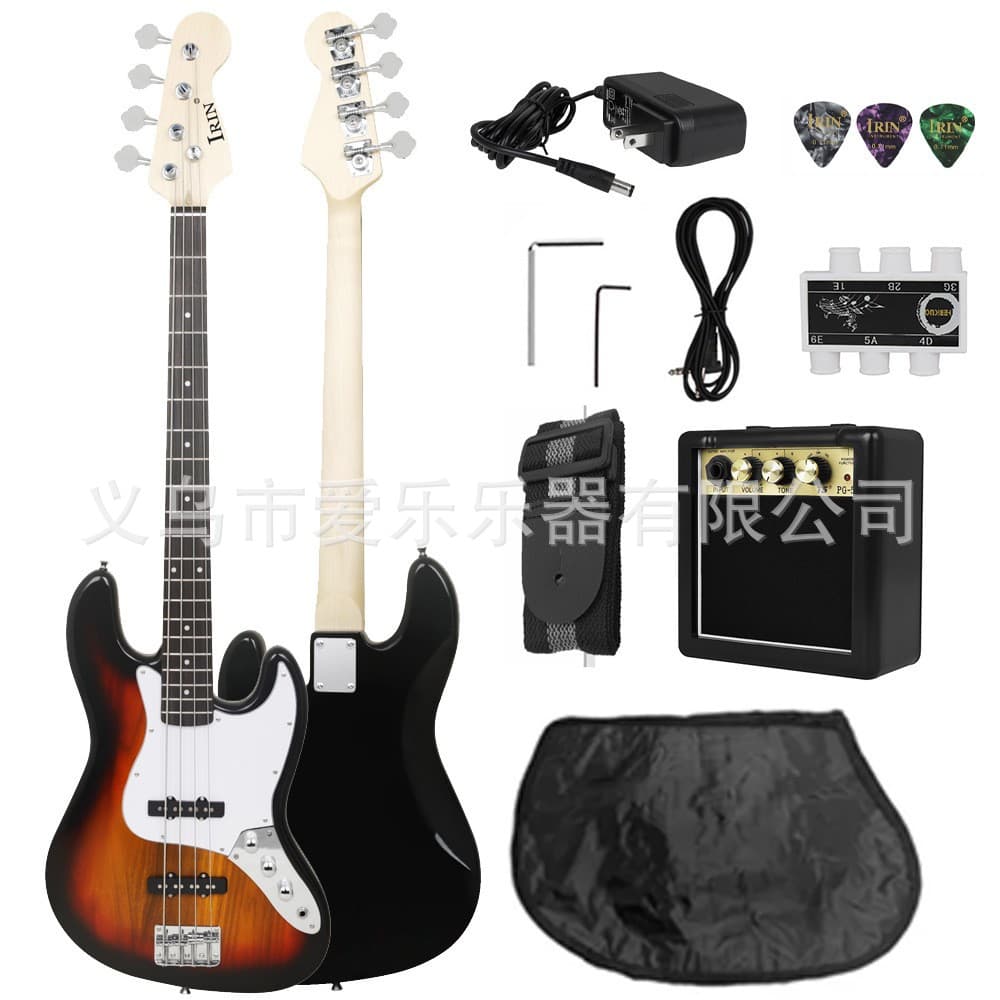 Cross-border 5-string electric bass set rosewood bass electric guitar for children beginners 5-string electric bass 4-string bass