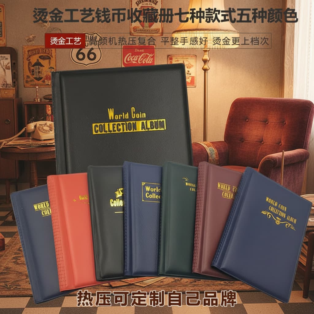 Wholesale direct supply of spot English coin album cross-border AliExpress popular collection protection album commemorative coin silver dollar album