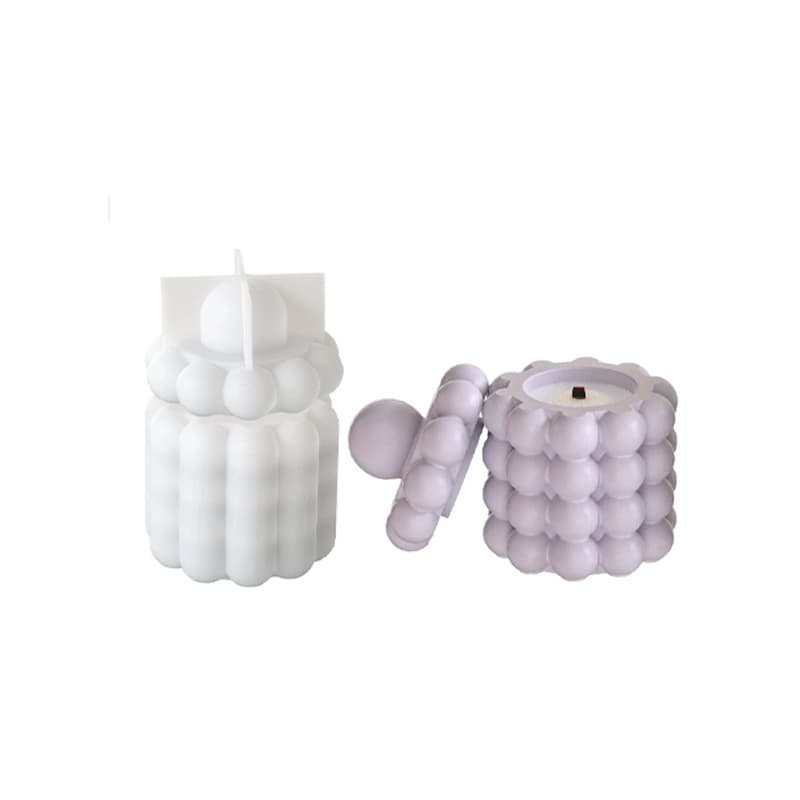 Wave-dot bubble beads jewelry storage jar ornaments D I Y gypsum resin aromatherapy candle cup silicone mold