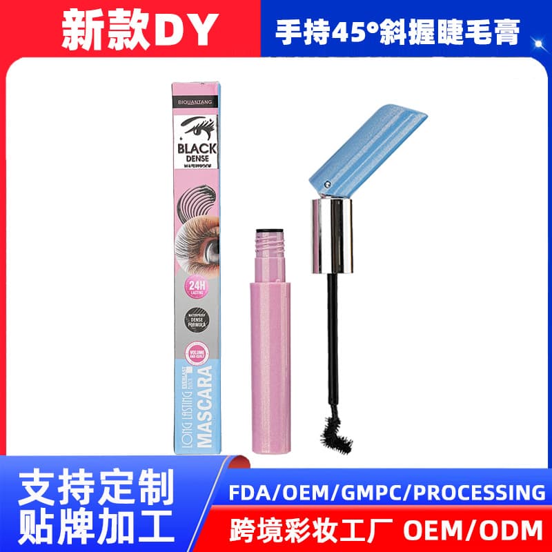 New Export Novelty Mascara Waterproof Portable 45° Curved Handle Mascara Voluminous Curling Mascara Amazon