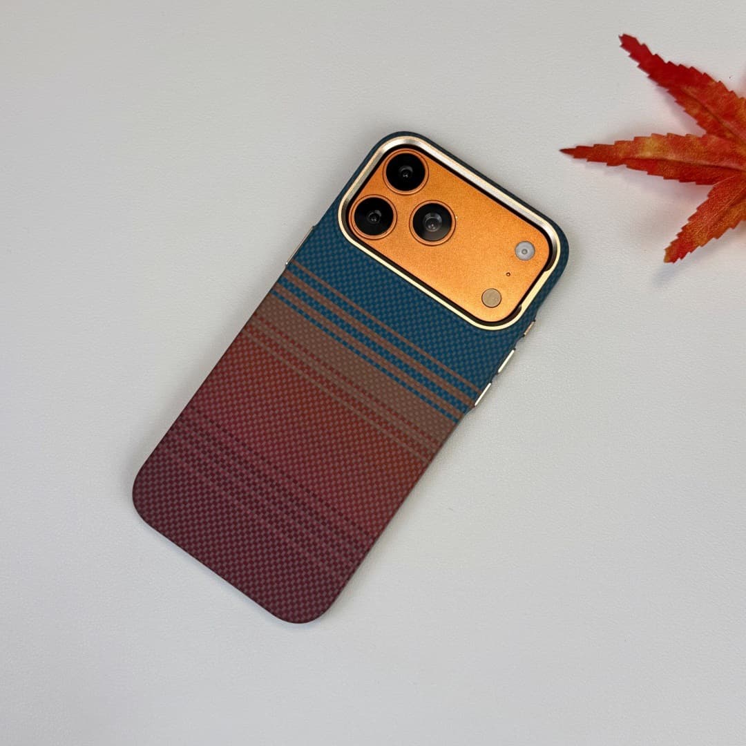 Compatible with iPhone 17 Pro Max Case California Dream iPhone 16 Pro Carbon Fiber Texture Magnetic Protective Cover