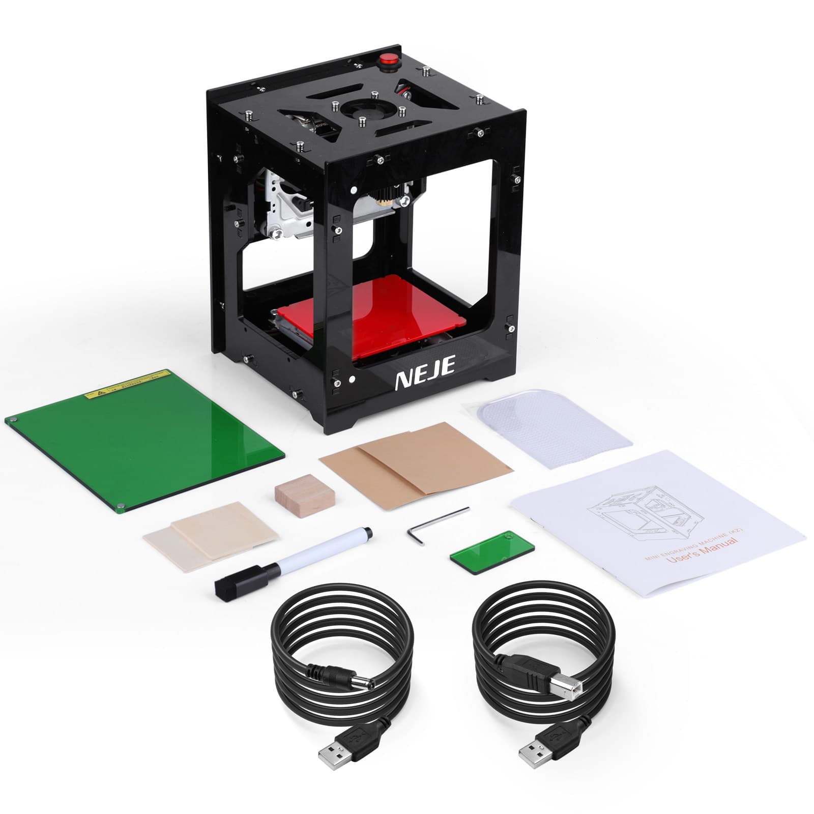 Mini portable laser engraving machine for beginners, marking machine, cutting plotter, DIY desktop engraving wood and leather