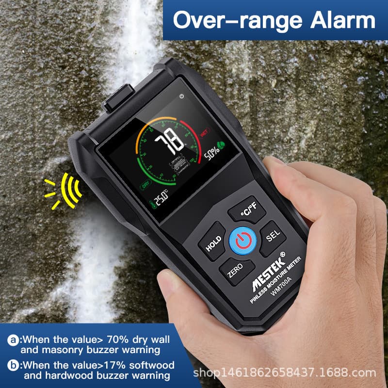 Mastertech WM700A Non-contact Wood Moisture Detector for Timber and Wood Boards