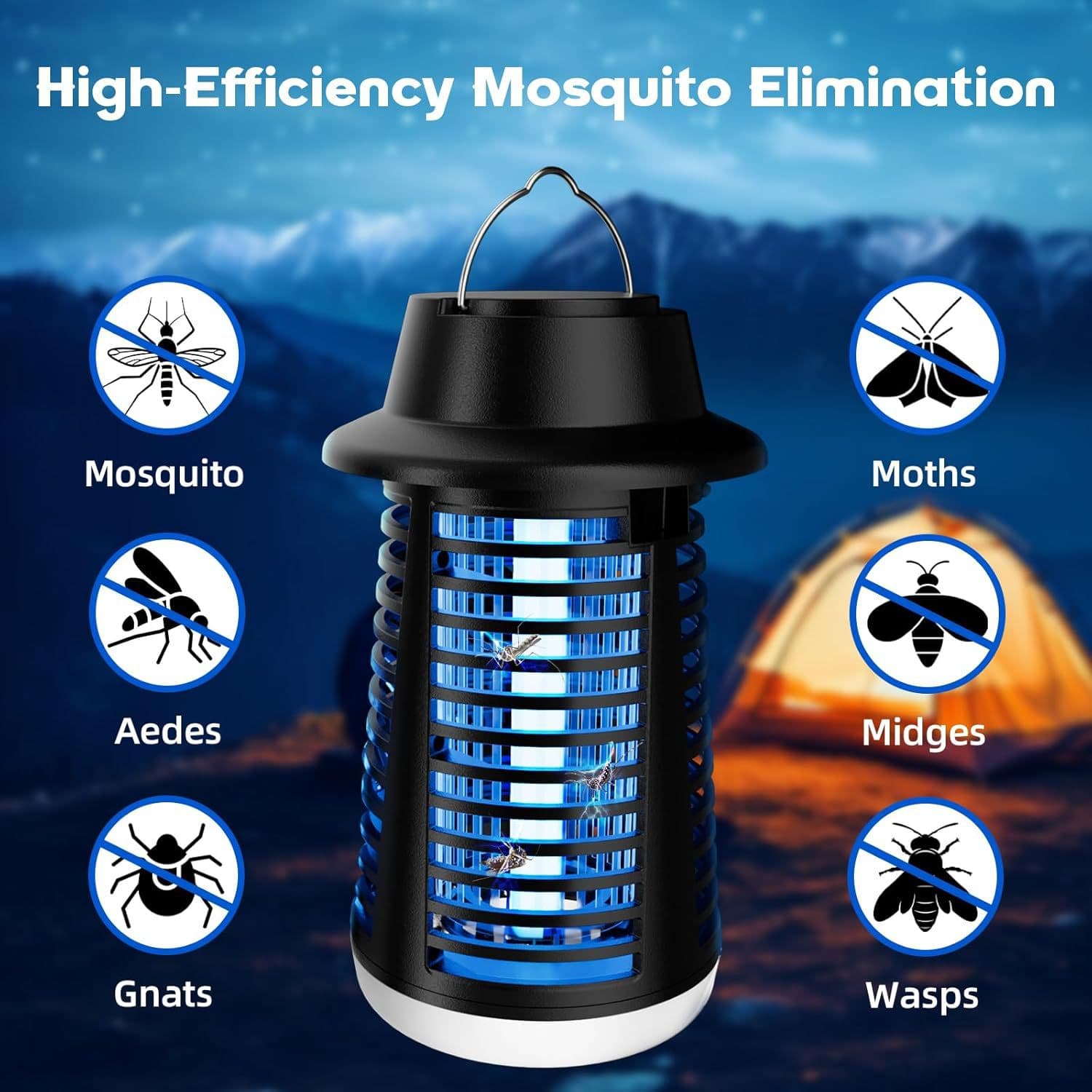 Cross-border LED Electric Shock Mosquito Killer 15W Photocatalytic UV Tube Mosquito Repeller for Home and Outdoor Use