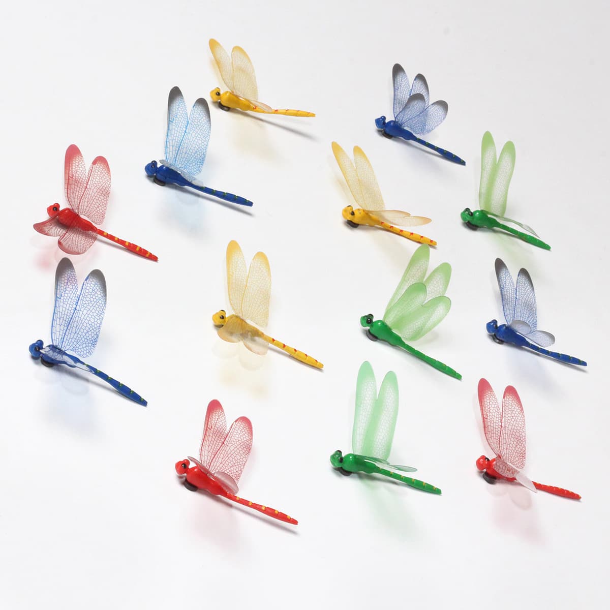 Wholesale 8.5cm Simulation Dragonfly Decor with Magnetic 3D Stakes for Refrigerator Use