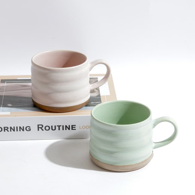 Creative Vintage Ceramic Cup Custom Trendy Mug Japanese Hand-Painted Coffee Cup Artistic Breakfast Cup Gift Mug