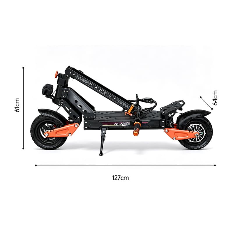 Factory Off-Road Electric Scooter for Adults with Shock Absorption, High-Power Pedal Scooter, 10-Inch Wide Tire Commuter